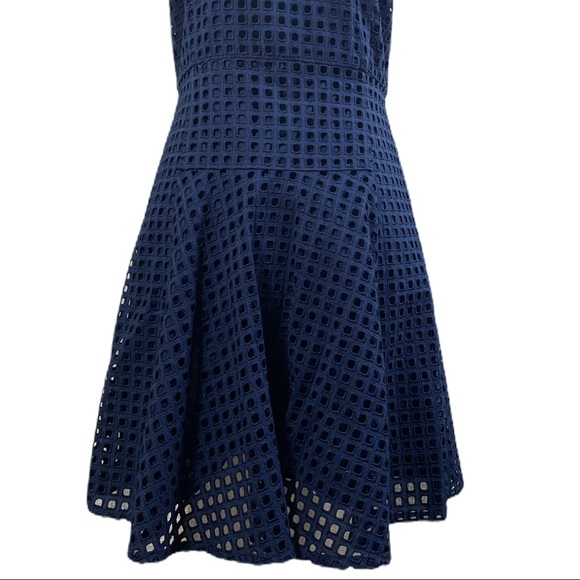 Madewell Navy Eyelet Sunshade A-Line Dress - Picture 7 of 12